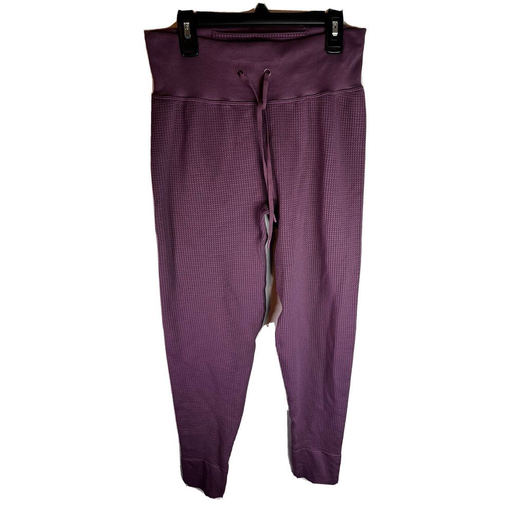 Pink SOFT‎ SEAMLESS HIGH WAIST LONG THERMAL Sweatpants size Large NWT